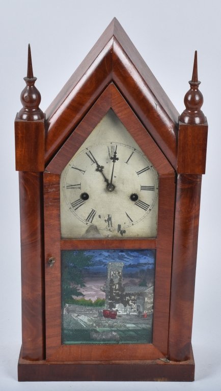 ANTIQUE NEW HAVEN STEEPLE CLOCK