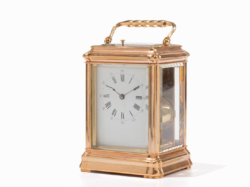 French Carriage Clock, France, c. 1885