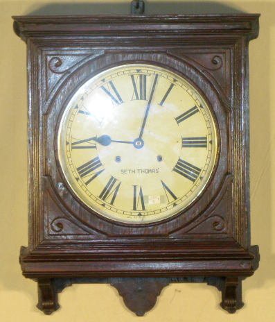 Seth Thomas Office No.5 Mahogany Wall Clock