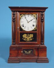 London Model Rosewood Shelf Clock