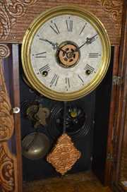 Antique Gilbert Oak “Jewel No. 12” Kitchen Clock