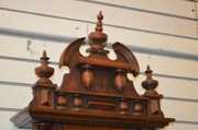 Antique Carved RA Walnut Clock