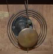 Antique Veneered Round Top Shelf Clock