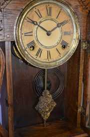 Antique Sessions Oak “Elite No. 39” Kitchen Clock