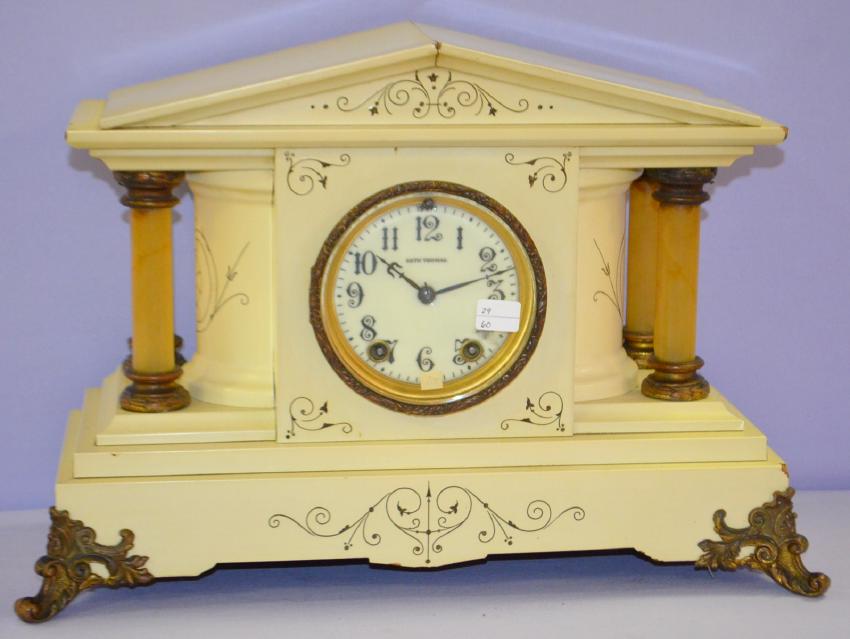 Antique Seth Thomas “Blanche” Enameled  Clock