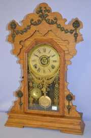 Antique Seth Thomas Oak “Metals No. 6”  Clock