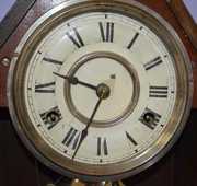 Antique Walnut New Haven “Derby” Steeple Clock