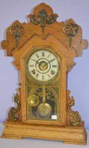 Antique Seth Thomas Oak “Metals No. 1”  Clock