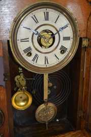 Antique Seth Thomas Oak “Metals No. 1”  Clock