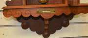 Antique Ornate Walnut Hanging Kitchen Clock