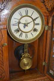 Antique Waterbury Oak “Tiffin” Kitchen Clock