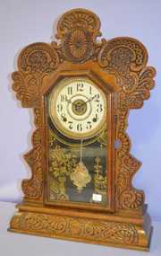 Antique Oak E. Ingraham “Gila” Kitchen Clock