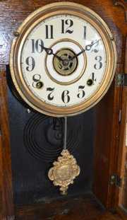 Antique Oak E. Ingraham “Gila” Kitchen Clock