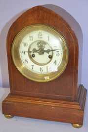 Antique Mahogany Waterbury “Leeds” Mantel Clock