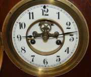 Antique Mahogany Waterbury “Leeds” Mantel Clock