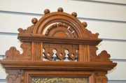 Antique Carved Walnut  Hanging Kitchen Clock