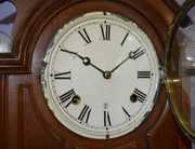 Antique Walnut Ithaca   Calendar Library Clock