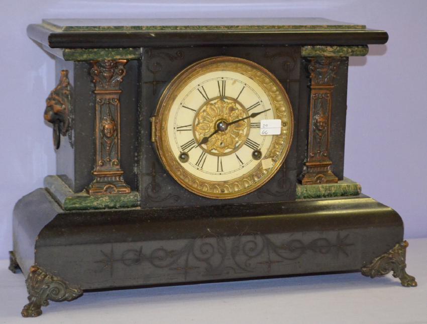 Antique Seth Thomas Enameled Mantel Clock