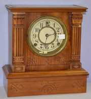 Antique Wood Cabinet Clock