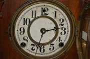 Antique Wood Cabinet Clock