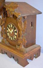 Antique G.H.S. Cuckoo Shelf Clock w/Bird Crest