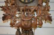 Large Deer Head 3 Weight 2 Door Cuckoo Clock