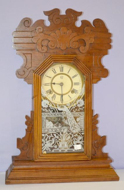 Antique Oak Waterbury Kitchen Clock