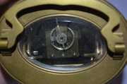 French Oval Glass & Brass Carriage Clock