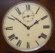 Antique Seth Thomas Walnut Hotel Clock