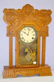 Antique Oak Sessions “Elite 37/39” Kitchen Clock