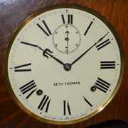 Antique Seth Thomas Oak Hotel Clock