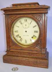 Seth Thomas Tiger Oak Hotel Shelf Clock