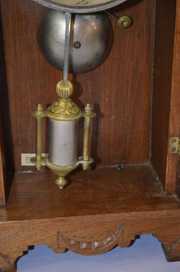 Antique Walnut New Haven “Shannon” Kitchen Clock