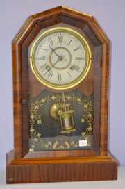 Antique Jerome/New Haven Octagon Shelf Clock