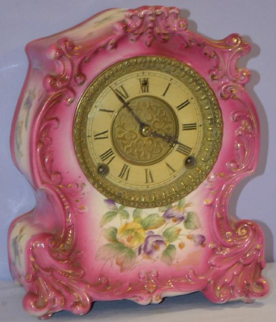 Antique Gilbert “No. 426” Porcelain Mantel Clock