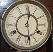 Antique Walnut New Haven “Drop Parlor” Clock