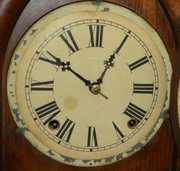 Antique Welch Rosewood Round Gothic Clock