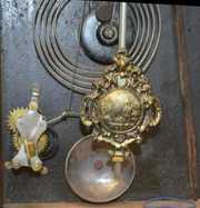 Antique Ingraham Mirrorside Hanging Kitchen Clock