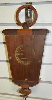 Antique Gilbert Masonic Lever 30 Hour Wall Clock