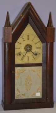 Antique Brewster & Ingraham Sharp Gothic  Clock