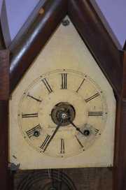 Antique Brewster & Ingraham Sharp Gothic  Clock