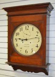 Antique Seth Thomas Mahogany Office Gallery Clock