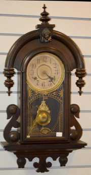 Antique New Haven Tear Drop Hanging Kitchen Clock