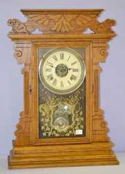 Antique Oak Ansonia “Edna” Kitchen Clock