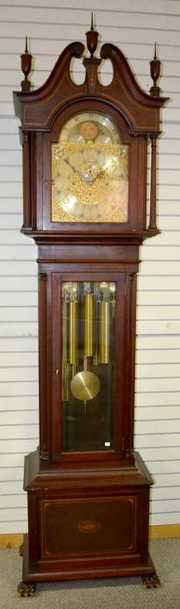 9 Tube Herschedes Tall Case Clock