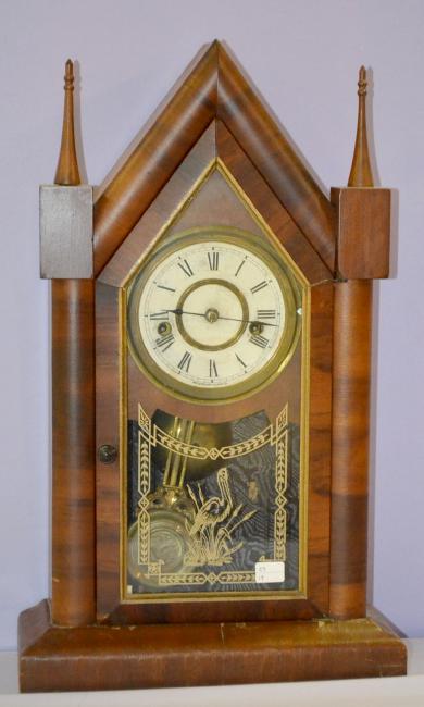 Antique Waterbury Sharp Gothic Steeple Clock