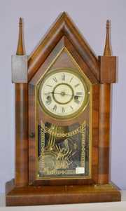 Antique Waterbury Sharp Gothic Steeple Clock