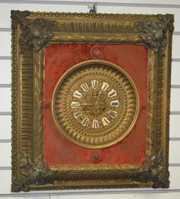 Antique Ansonia Plush Picture Frame Clock