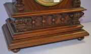 Antique Walnut Stained Cabinet Clock