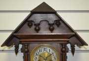 German Architectural Wall Clock with Bell